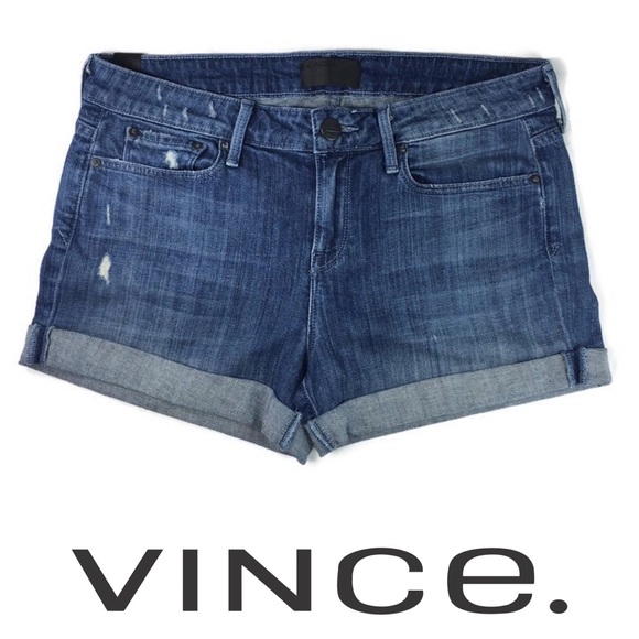 Vince Pants - Vince Distressed jean shorts